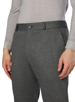 Strellson, Hose Tius, Slim Fit, Jersey, Grau Meliert 9 Strellson, Hose Tius, Slim Fit, Jersey, Grau Meliert -Herrenausstatter Geschaft 449089 norm3