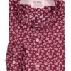 FIL NOIR, Hemd Treviso, Shaped Fit, Baumwolle, Bordeaux Floral -Herrenausstatter Geschaft 449125 norm