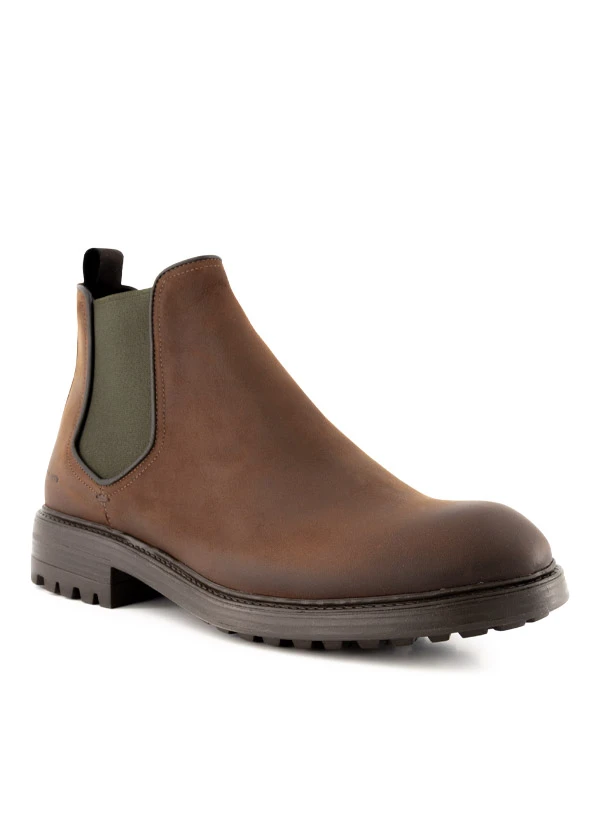 Rosso E Nero, Chelsea Boots, Nubuk Gefettet, Siena 3 Rosso E Nero, Chelsea Boots, Nubuk Gefettet, Siena