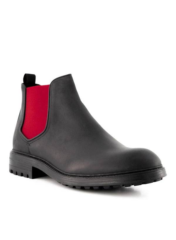 Rosso E Nero, Chelsea Boots, Nubuk Gefettet, Nero 3 Rosso E Nero, Chelsea Boots, Nubuk Gefettet, Nero