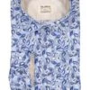 FIL NOIR, Hemd Treviso, Shaped Fit, Baumwolle, Blau Floral -Herrenausstatter Geschaft 449136 norm