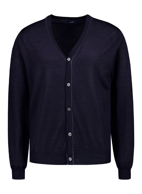 HACKETT, Cardigan, Merinowolle-Seide, Navy 3 HACKETT, Cardigan, Merinowolle-Seide, Navy