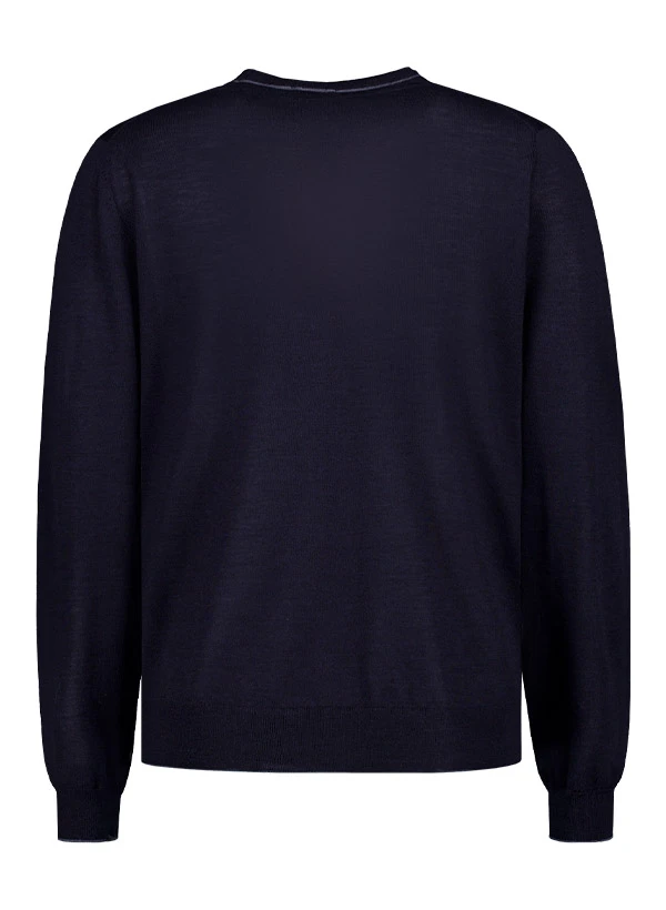 HACKETT, Cardigan, Merinowolle-Seide, Navy 5 HACKETT, Cardigan, Merinowolle-Seide, Navy – Bild 3