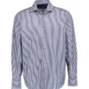 Van Laack, Hemd VL-Rivara-TF; Tailor Fit, Baumwolle, Weiß-blau Gestreift 1 Van Laack, Hemd VL-Rivara-TF; Tailor Fit, Baumwolle, Weiß-blau Gestreift -Herrenausstatter Geschaft 449155 norm