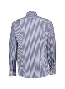 Van Laack, Hemd VL-Rivara-TF; Tailor Fit, Baumwolle, Weiß-blau Gestreift 7 Van Laack, Hemd VL-Rivara-TF; Tailor Fit, Baumwolle, Weiß-blau Gestreift -Herrenausstatter Geschaft 449155 norm2