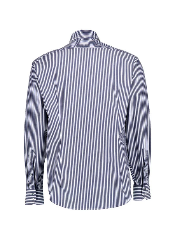 Van Laack, Hemd VL-Rivara-TF; Tailor Fit, Baumwolle, Weiß-blau Gestreift 5 Van Laack, Hemd VL-Rivara-TF; Tailor Fit, Baumwolle, Weiß-blau Gestreift – Bild 3