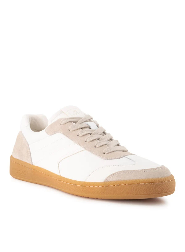 Marc O'Polo, Sneaker, Leder-Textil, Weiß-sand 3 Marc O'Polo, Sneaker, Leder-Textil, Weiß-sand