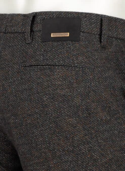 Alberto, Hose Rob, Slim Fit, Jersey, Anthra-cognac Gemustert -Herrenausstatter Geschaft 449161 norm6