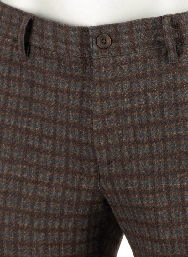 Alberto, Hose Rob, Slim Fit, Jersey, Grau Gemustert 7 Alberto, Hose Rob, Slim Fit, Jersey, Grau Gemustert – Bild 5