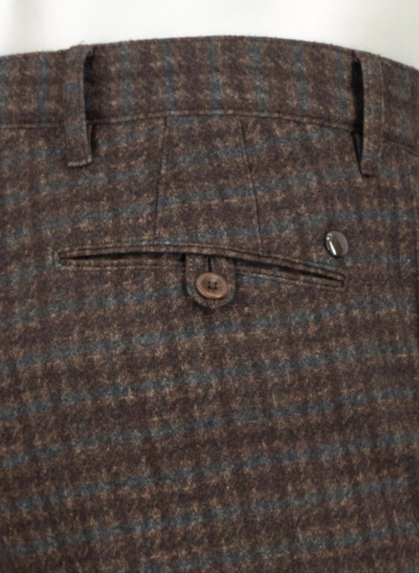 Alberto, Hose Rob, Slim Fit, Jersey, Grau Gemustert 9 Alberto, Hose Rob, Slim Fit, Jersey, Grau Gemustert – Bild 7