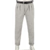 Alberto, Bundfaltenhose Ted, Wide Fit, Wolle Cropped, Grau -Herrenausstatter Geschaft 449186 norm