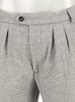 Alberto, Bundfaltenhose Ted, Wide Fit, Wolle Cropped, Grau 13 Alberto, Bundfaltenhose Ted, Wide Fit, Wolle Cropped, Grau -Herrenausstatter Geschaft 449186 norm4