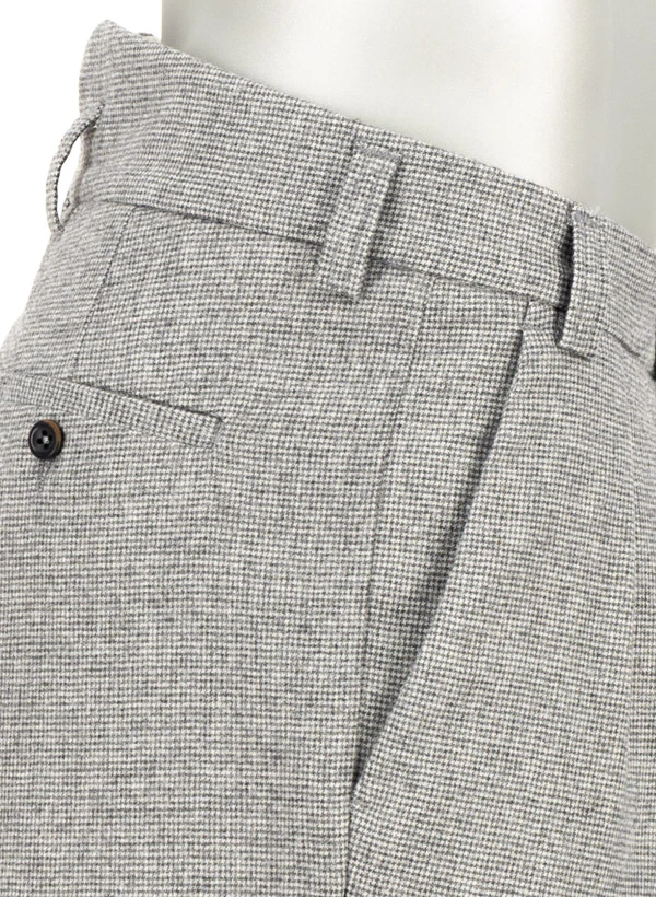 Alberto, Bundfaltenhose Ted, Wide Fit, Wolle Cropped, Grau 8 Alberto, Bundfaltenhose Ted, Wide Fit, Wolle Cropped, Grau – Bild 6