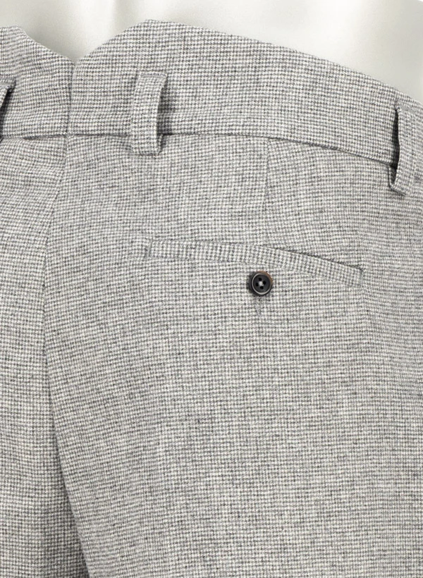 Alberto, Bundfaltenhose Ted, Wide Fit, Wolle Cropped, Grau 9 Alberto, Bundfaltenhose Ted, Wide Fit, Wolle Cropped, Grau – Bild 7