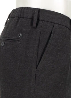 Alberto, Hose Barista, Tapered Fit, Flanell, Anthrazit -Herrenausstatter Geschaft 449199 norm5
