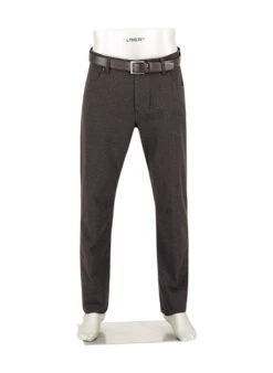 Alberto, Hose Stone, Modern Fit, Baumwoll-Stretch, Anthra-schoko