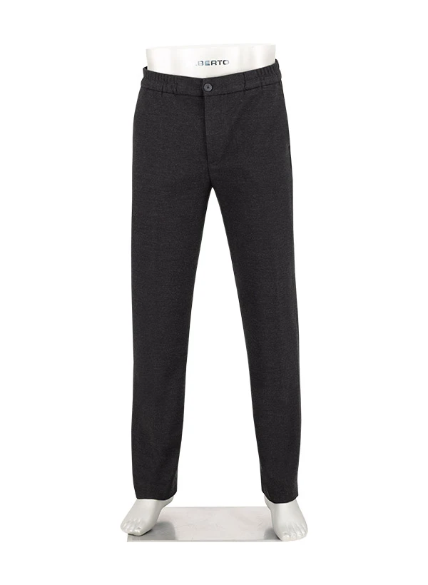 Alberto, Hose Luis, Wide Fit, Flanell, Anthrazit 3 Alberto, Hose Luis, Wide Fit, Flanell, Anthrazit