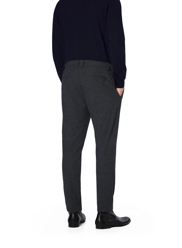 CINQUE, Hose Cijuno, Jersey Halbgefüttert, Dunkelblau Meliert 5 CINQUE, Hose Cijuno, Jersey Halbgefüttert, Dunkelblau Meliert – Bild 3