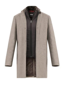 CINQUE, Mantel, Wolle, Hellbarun