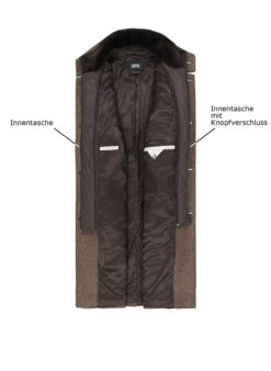 CINQUE, Mantel Ciburton, Wolle, Dunkelbraun -Herrenausstatter Geschaft 449233 norm3