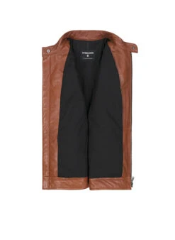 Strellson, Lederjacke Piers, Lammnappa, Caramel 7 Strellson, Lederjacke Piers, Lammnappa, Caramel -Herrenausstatter Geschaft 449278 norm3