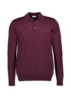 Seidensticker, Pullover, Wolle, Bordeaux Meliert