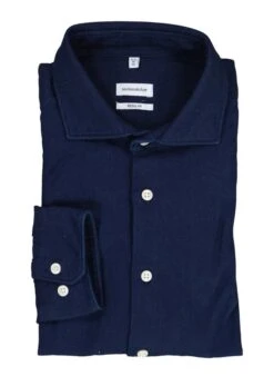 Seidensticker, Hemd, Regular Fit, Baumwolle, Navy