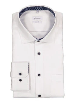 Seidensticker, Hemd, Comfort Fit, Baumwolle Blickdicht, Weiß