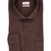 Seidensticker, Hemd, Comfort Fit, Baumwolle, Dunkelbraun -Herrenausstatter Geschaft 449359 norm