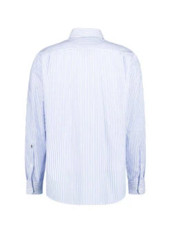 Seidensticker, Hemd, Comfort Fit, Baumwolle, Blau-weiß Gestreift 7 Seidensticker, Hemd, Comfort Fit, Baumwolle, Blau-weiß Gestreift -Herrenausstatter Geschaft 449360 norm2