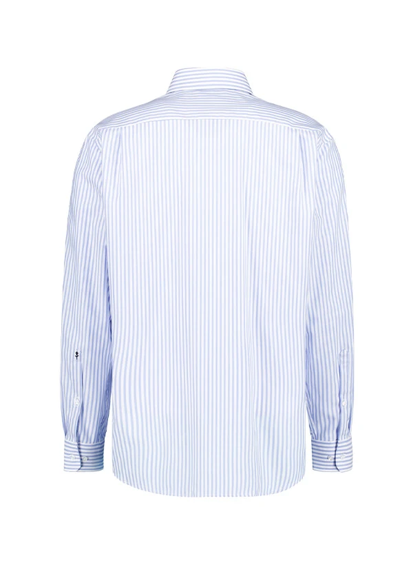 Seidensticker, Hemd, Comfort Fit, Baumwolle, Blau-weiß Gestreift 5 Seidensticker, Hemd, Comfort Fit, Baumwolle, Blau-weiß Gestreift – Bild 3