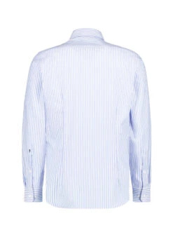 Seidensticker, Hemd, Slim Fit, Baumwolle,blau-weiß Gestreift 7 Seidensticker, Hemd, Slim Fit, Baumwolle,blau-weiß Gestreift -Herrenausstatter Geschaft 449371 norm2