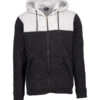 Quiksilver, Strickjacke, Mikrofaser, Schwarz-grau Meliert 1 Quiksilver, Strickjacke, Mikrofaser, Schwarz-grau Meliert -Herrenausstatter Geschaft 449379 norm
