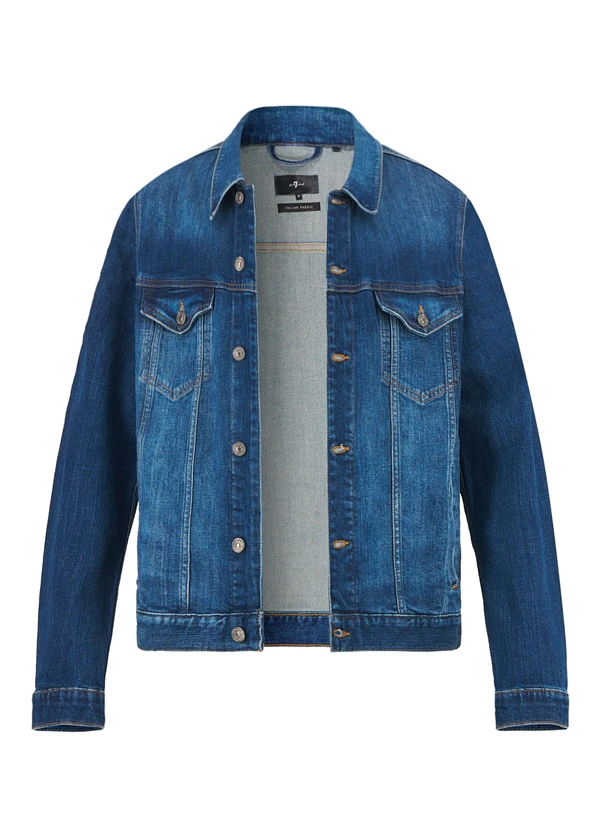 7 For All Mankind, Jeansjacke, Baumwoll-Stretch, Jeansblau 3 7 For All Mankind, Jeansjacke, Baumwoll-Stretch, Jeansblau