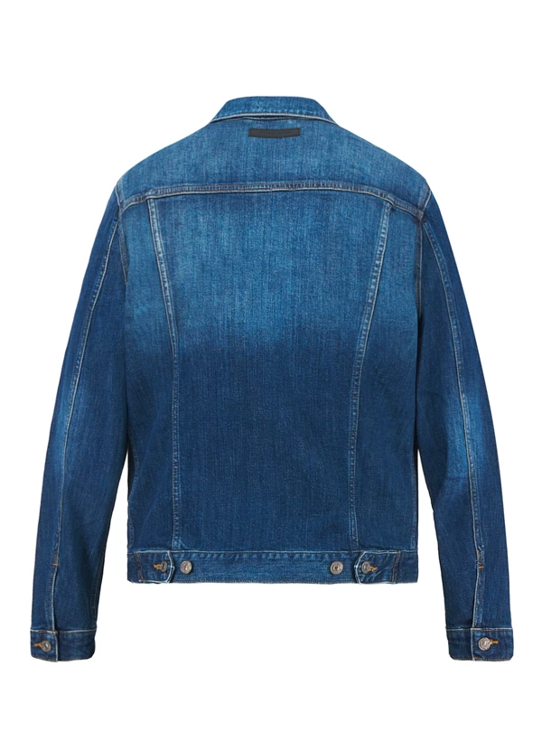 7 For All Mankind, Jeansjacke, Baumwoll-Stretch, Jeansblau 4 7 For All Mankind, Jeansjacke, Baumwoll-Stretch, Jeansblau – Bild 2