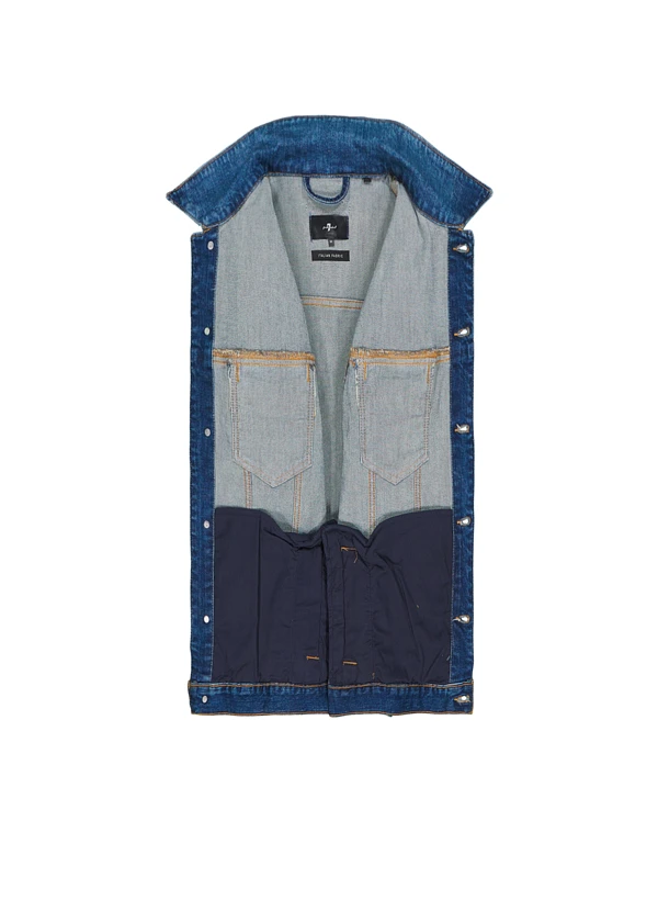 7 For All Mankind, Jeansjacke, Baumwoll-Stretch, Jeansblau 5 7 For All Mankind, Jeansjacke, Baumwoll-Stretch, Jeansblau – Bild 3