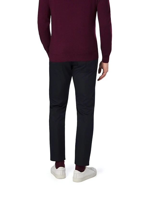 BOSS Black, Hose Maine, Regular Fit, Baumwolle, Dunkelblau 5 BOSS Black, Hose Maine, Regular Fit, Baumwolle, Dunkelblau – Bild 3