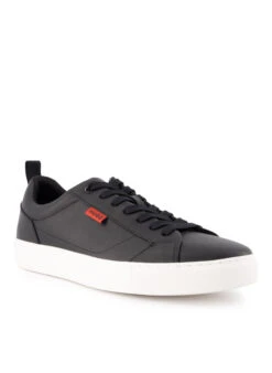 HUGO, Sneaker Morrie, Material-Mix, Schwarz