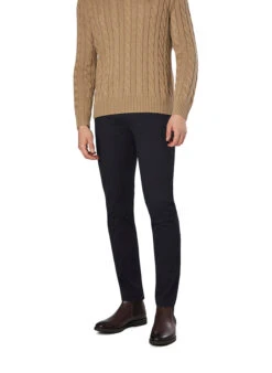 Bugatti, Hose, Baumwolle, Marine Meliert