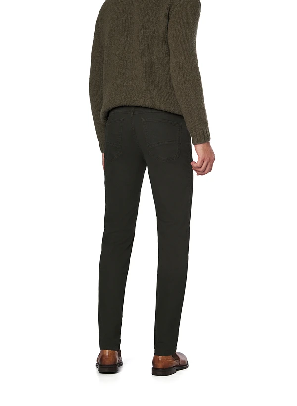 Bugatti, Hose, Baumwolle, Oliv Meliert 5 Bugatti, Hose, Baumwolle, Oliv Meliert – Bild 3