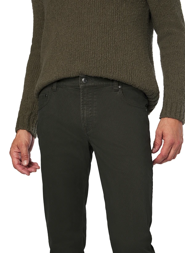 Bugatti, Hose, Baumwolle, Oliv Meliert 6 Bugatti, Hose, Baumwolle, Oliv Meliert – Bild 4