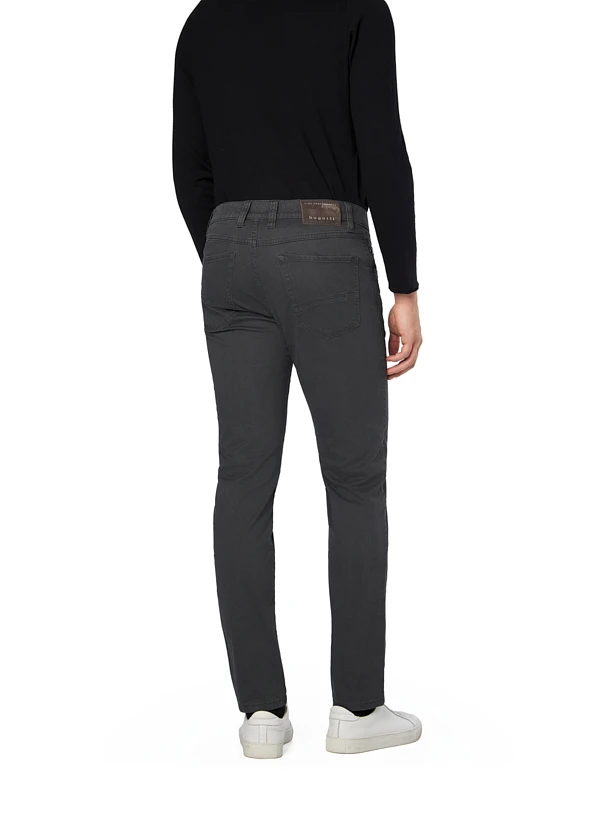 Bugatti, Hose, Baumwolle, Dunkelgrau Meliert 5 Bugatti, Hose, Baumwolle, Dunkelgrau Meliert – Bild 3