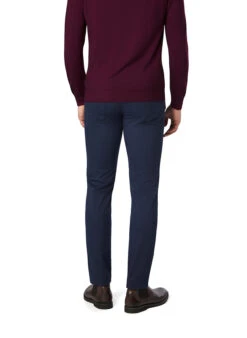 Bugatti, Hose, Baumwolle, Blau Meliert -Herrenausstatter Geschaft 449496 norm2