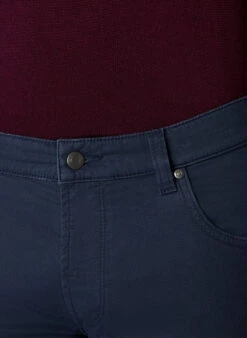 Bugatti, Hose, Baumwolle, Blau Meliert -Herrenausstatter Geschaft 449496 norm3