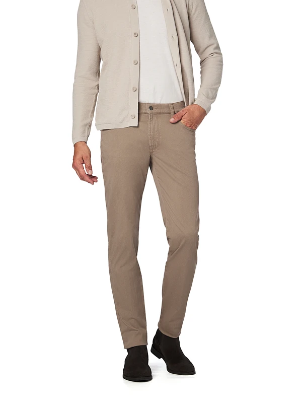 Bugatti, Hose, Baumwolle, Taupe Meliert 3 Bugatti, Hose, Baumwolle, Taupe Meliert