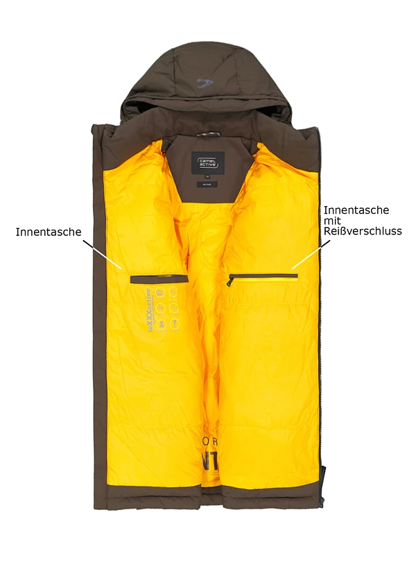 Camel Active, Funktionsparka, Mikrofaser Wasserabweisend, Dunkelbraun 5 Camel Active, Funktionsparka, Mikrofaser Wasserabweisend, Dunkelbraun – Bild 3