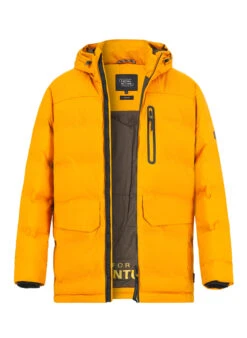 Camel Active, Funktionsparka, Mikrofaser Wasserabweisend, Senf