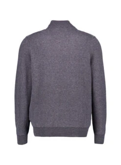 Bugatti, Cardigan, Baumwolle, Dunkelgrau Meliert -Herrenausstatter Geschaft 449519 norm2