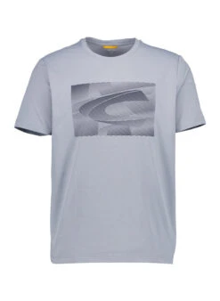 Camel Active, T-Shirt, Mikrofaser Polygiene®, Stahlblau Meliert
