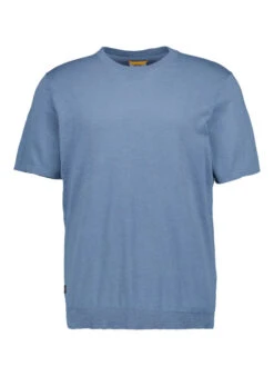 Camel Active, T-Shirt, Strick, Stahlblau